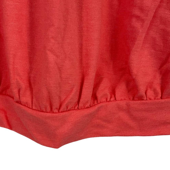 Lane Bryant Short Sleeve Top Orange Size 14/16 NWT - Picture 3 of 6